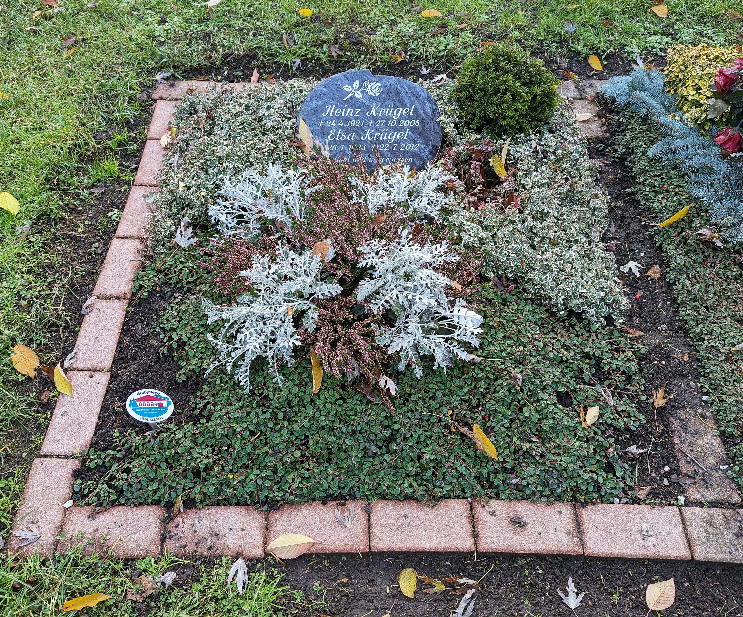 Heinz Krügels Grab in Magdeburg