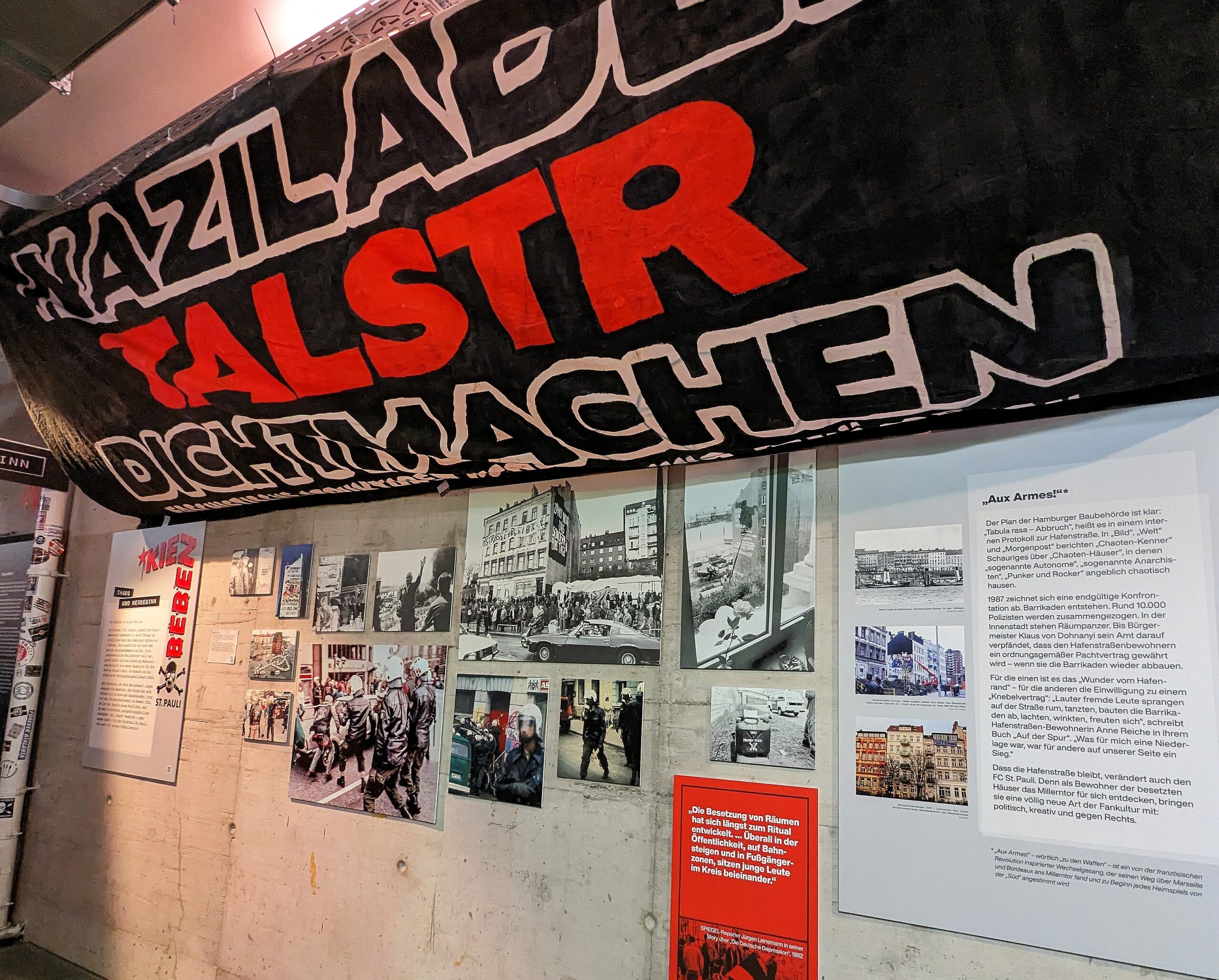 Im Rückblick in die 80er-Jahre im Museum des FC St. Pauli