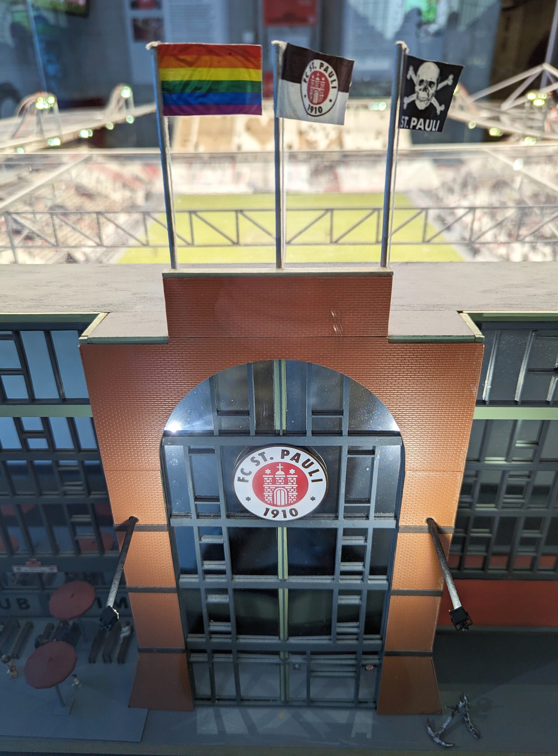 Das Stadionmodell des neuen Millerntors