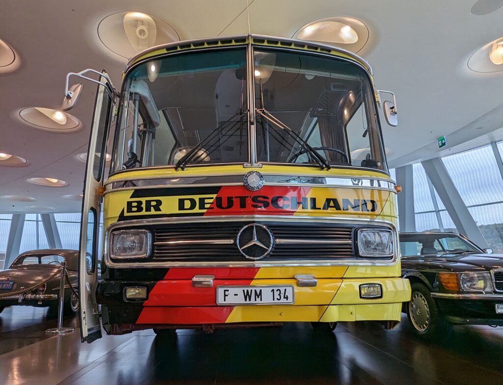 Der Bus der 74er-Weltmeistermannschaft ist leider kein Original