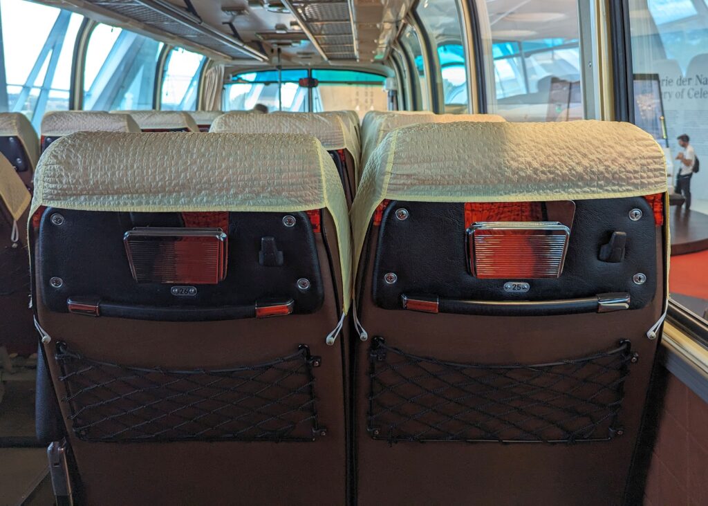 Im WM-Bus, der im Stuttgarter Mercedes-Benz-Museum steht