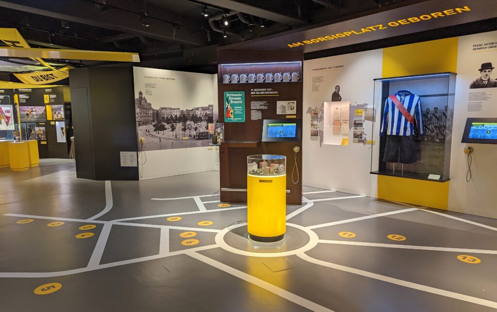 Im BORUSSEUM, dem Dortmunder Vereinsmuseum