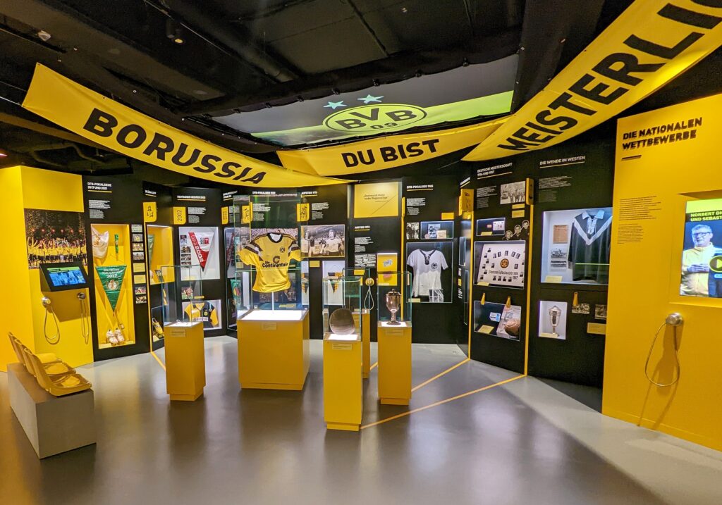 Im BORUSSEUM, dem Dortmunder Vereinsmuseum