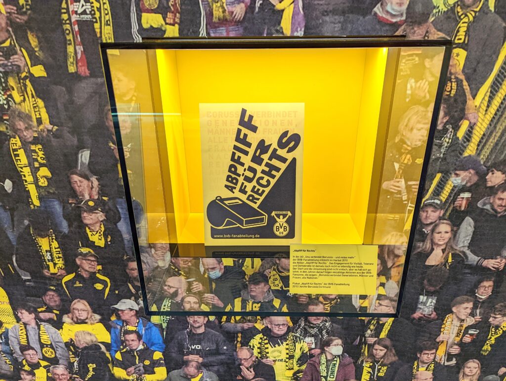 Im BORUSSEUM, dem Vereinsmuseum von Borussia Dortmund