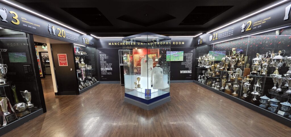 Im Vereinsmuseum von Manchester United