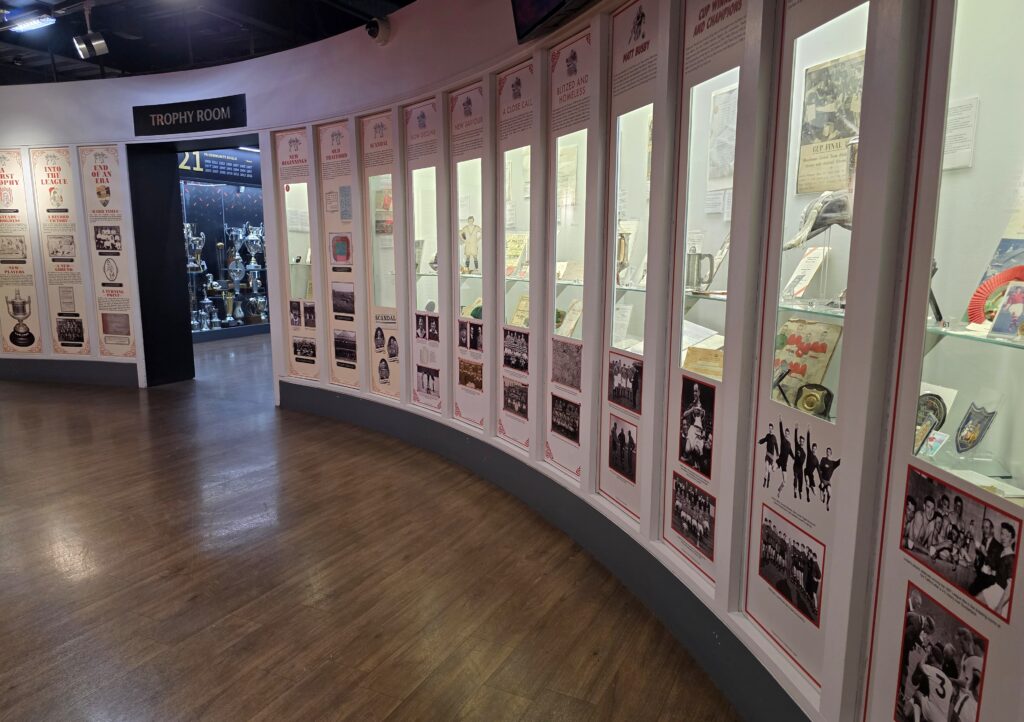 Im Vereinsmuseum von Manchester United