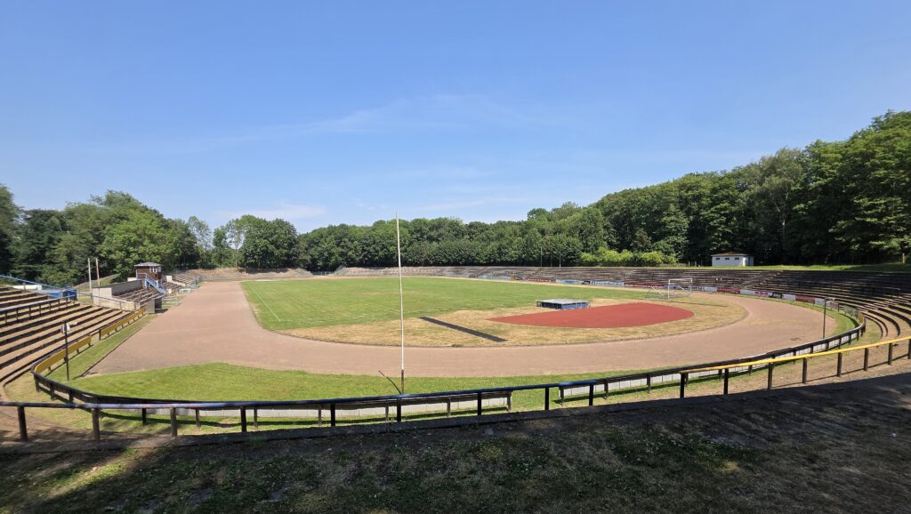 Die Skatbank-Arena in Altenburg in Thüringen