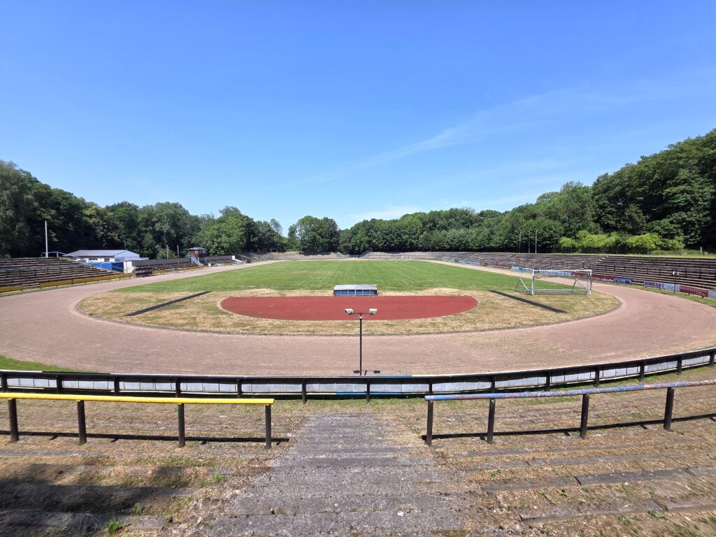 Die Skatbank-Arena in Altenburg in Thüringen