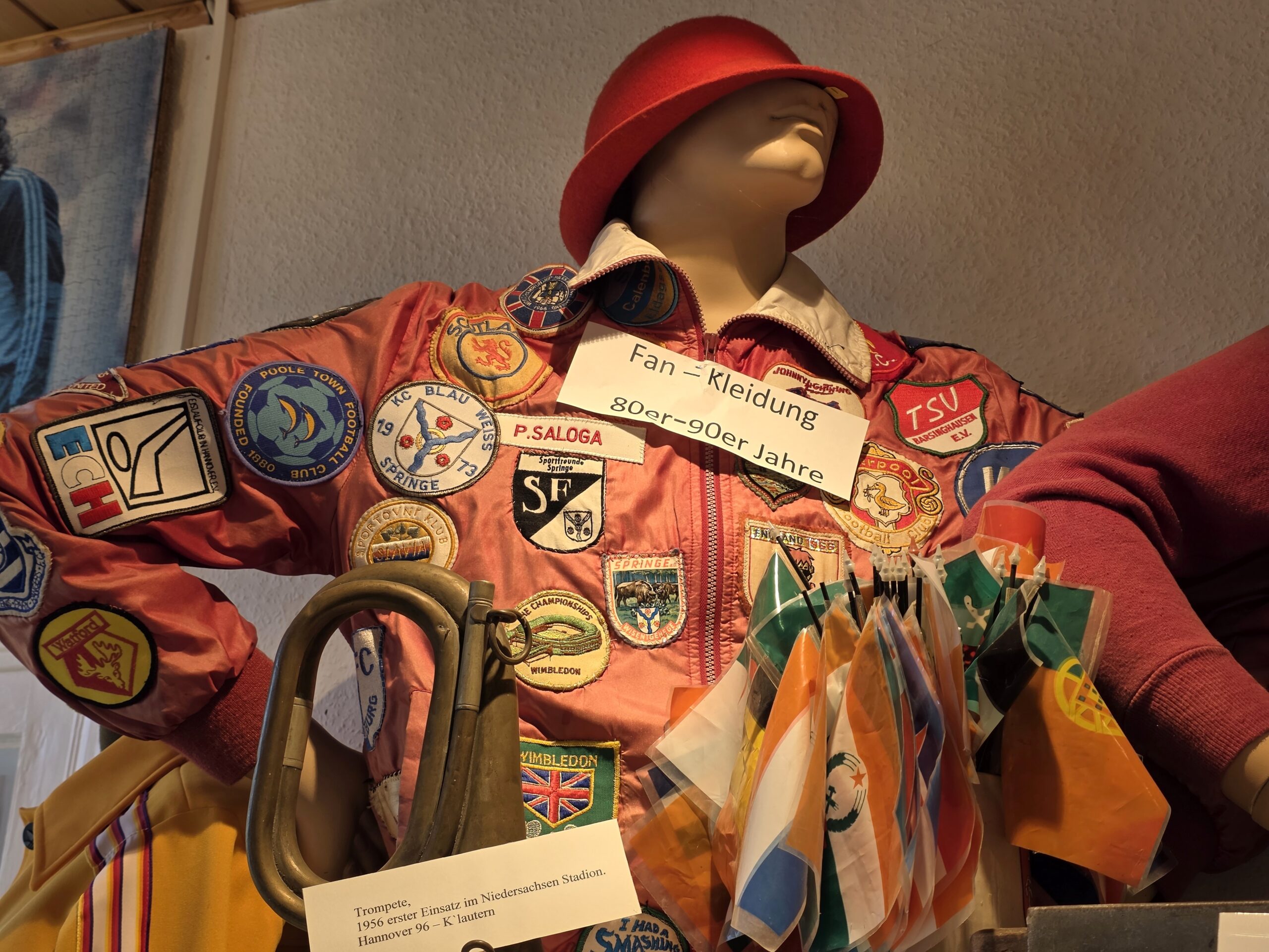 Der Raum "Umkleidekabine" im Springer Fußballmuseum