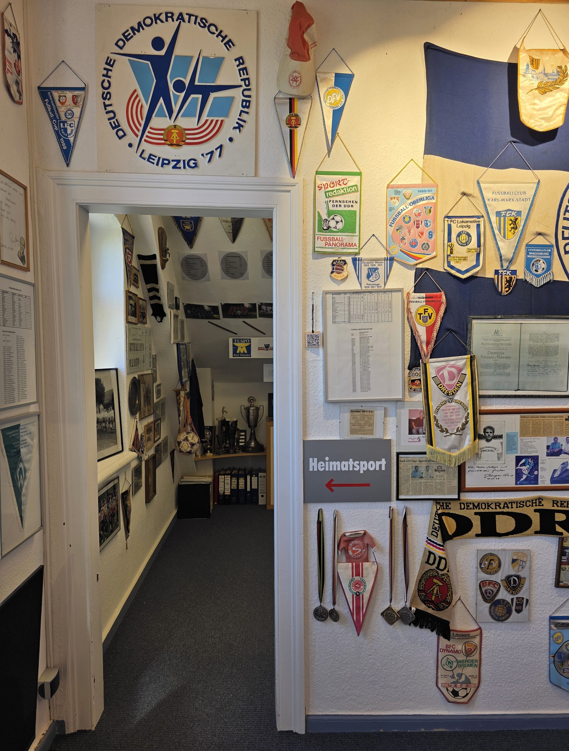 Deutsch-deutsche Fußballgeschichte im Fußballmuseum Springe