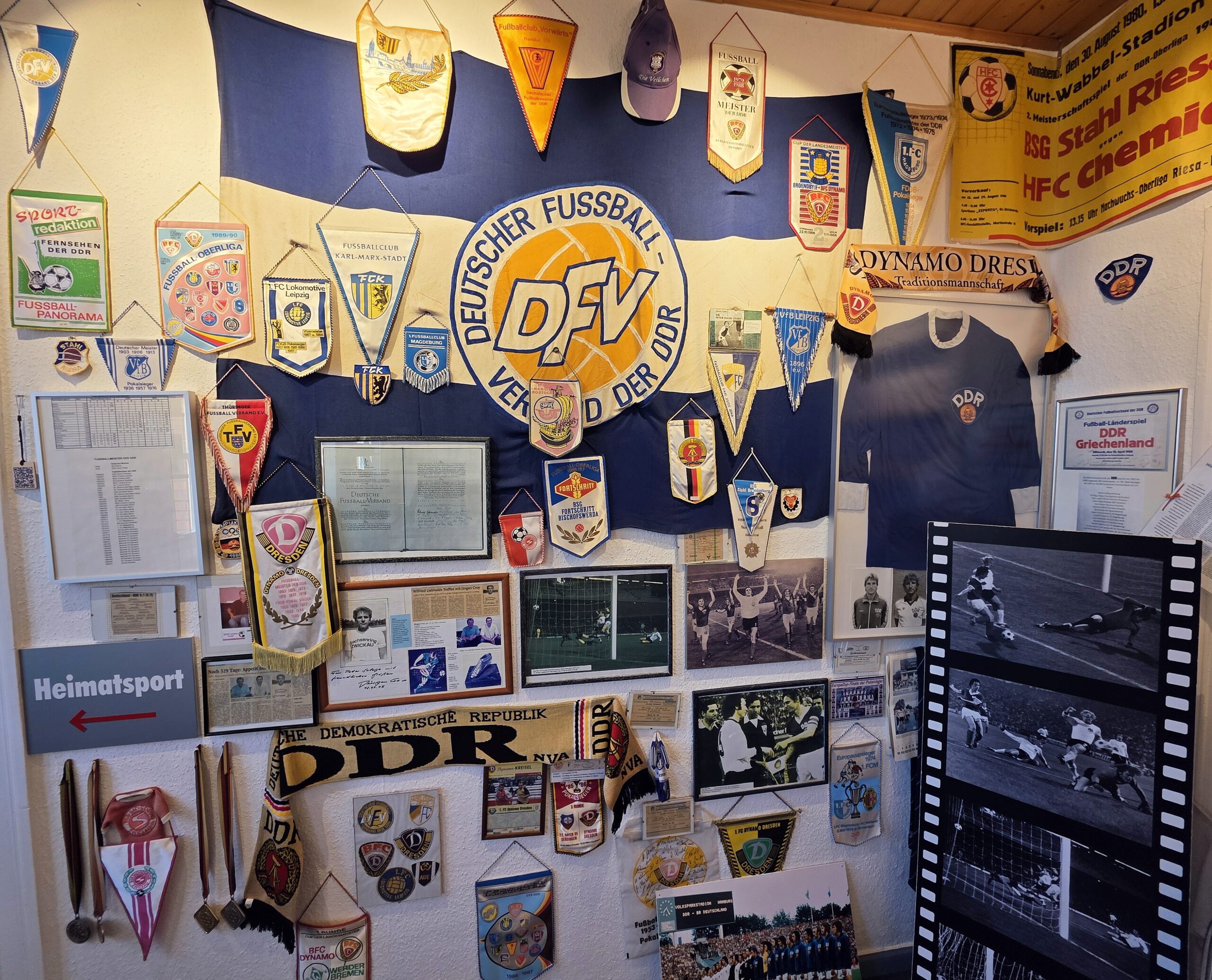 Deutsch-deutsche Fußballgeschichte im Fußballmuseum Springe