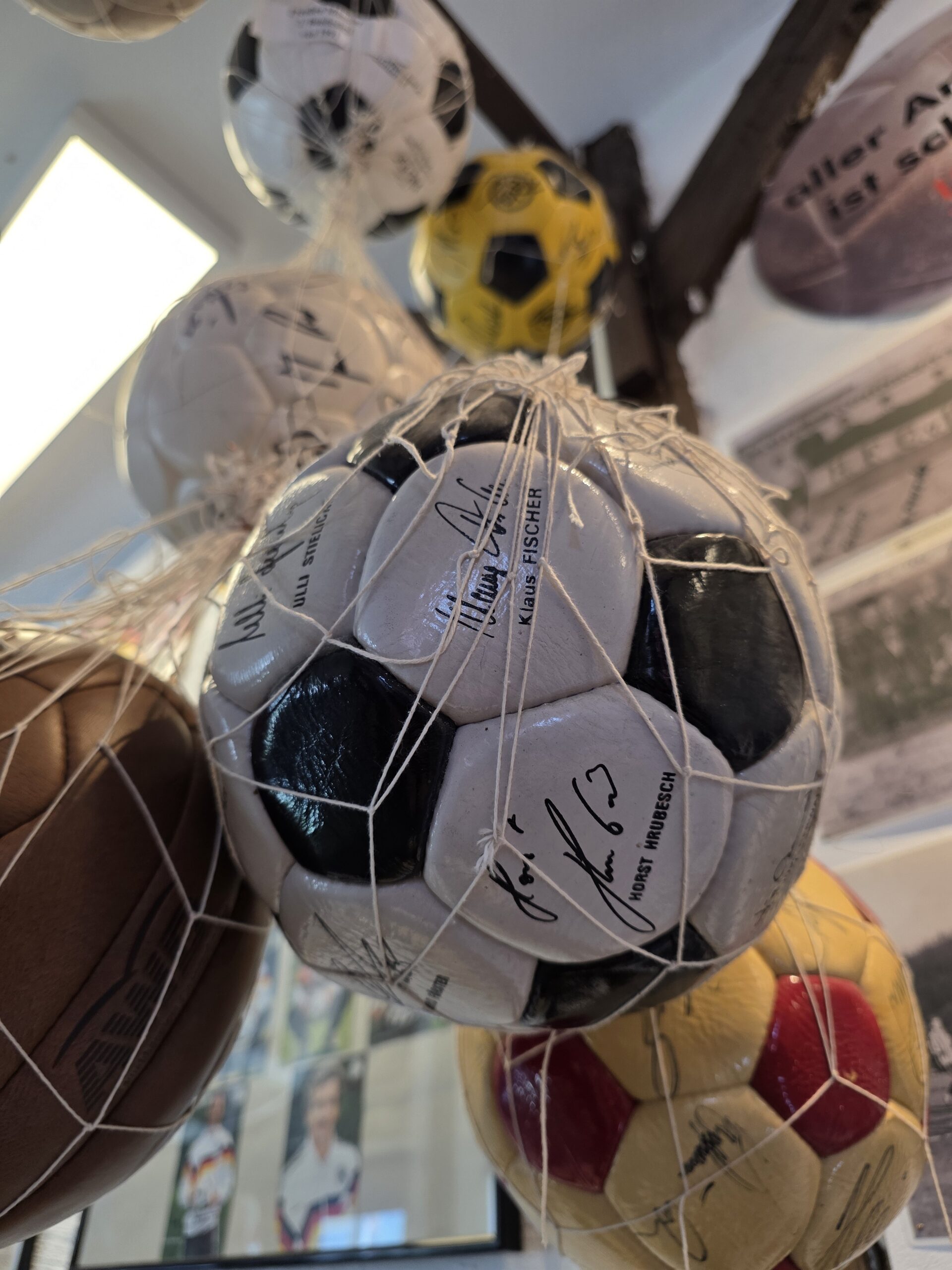 Fußbälle im Springer Fußballmuseum