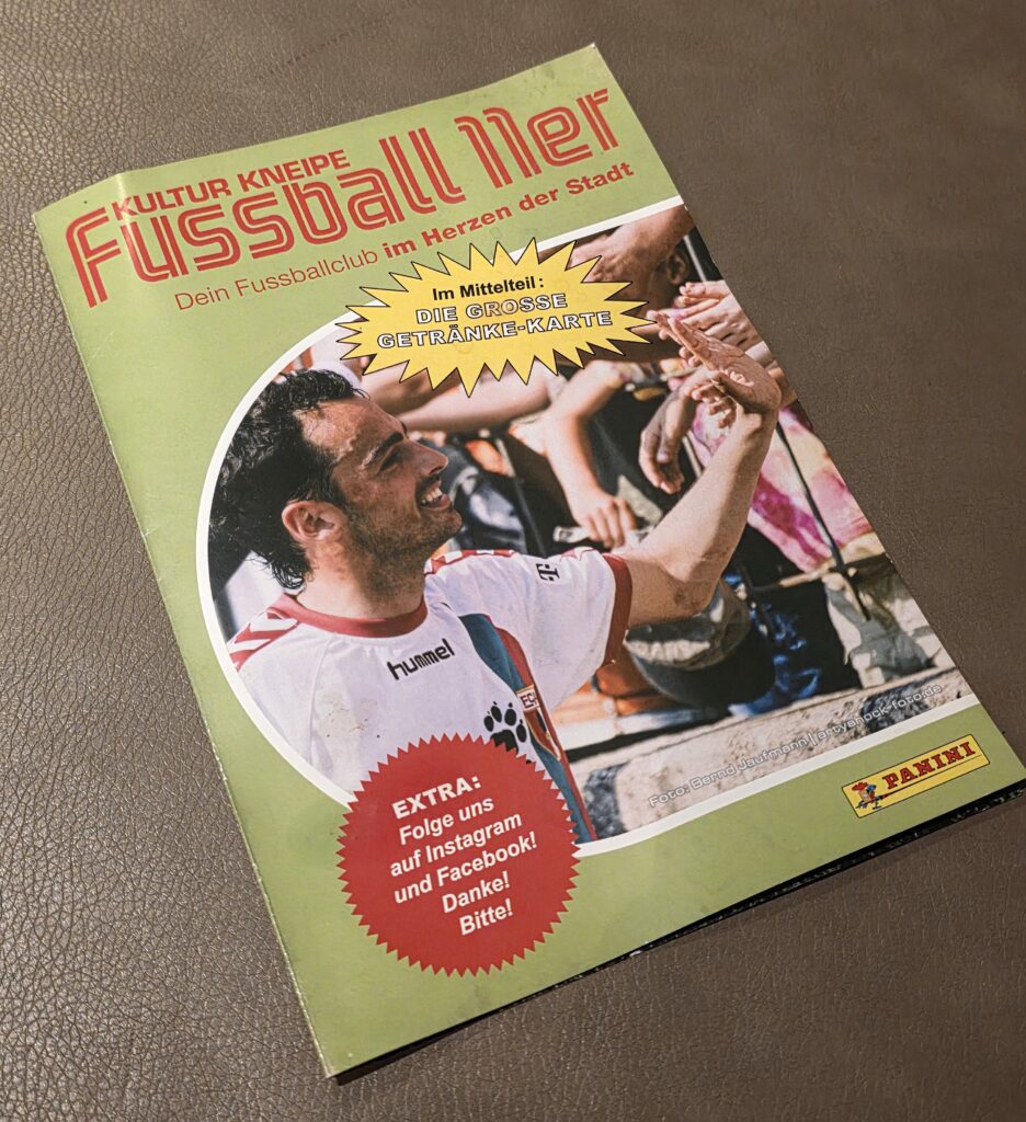Speisenkarte im 11er in Augsburg