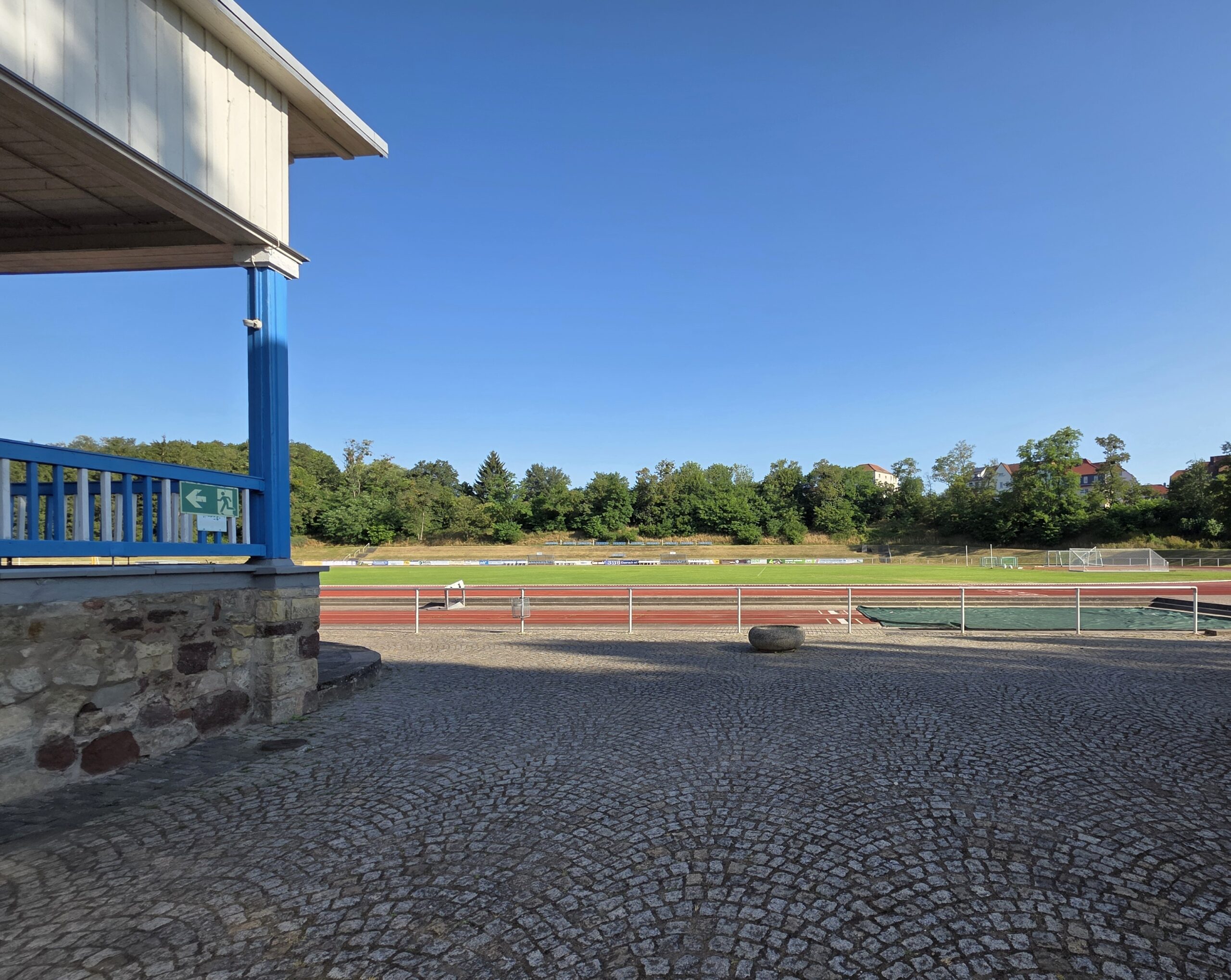 Blick ins Wartburg-Stadion in Eisenach